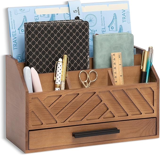 Wooden Desk Organizer